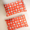 Celestial Sky Amber Orange Pillow Cover Set (Set of 2)