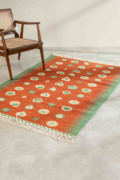 WOVEN & TEXTURED RUGS Celestial Sky Woven Rug (Amber Orange)