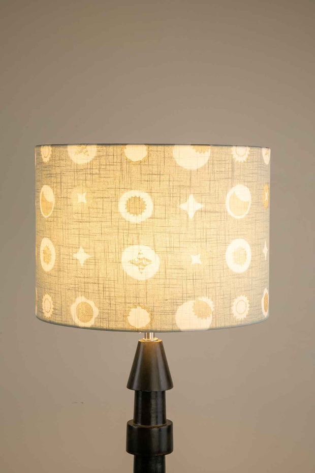 LAMPSHADES Celestial Sky Large Drum Lampshade (Lunar Gold)