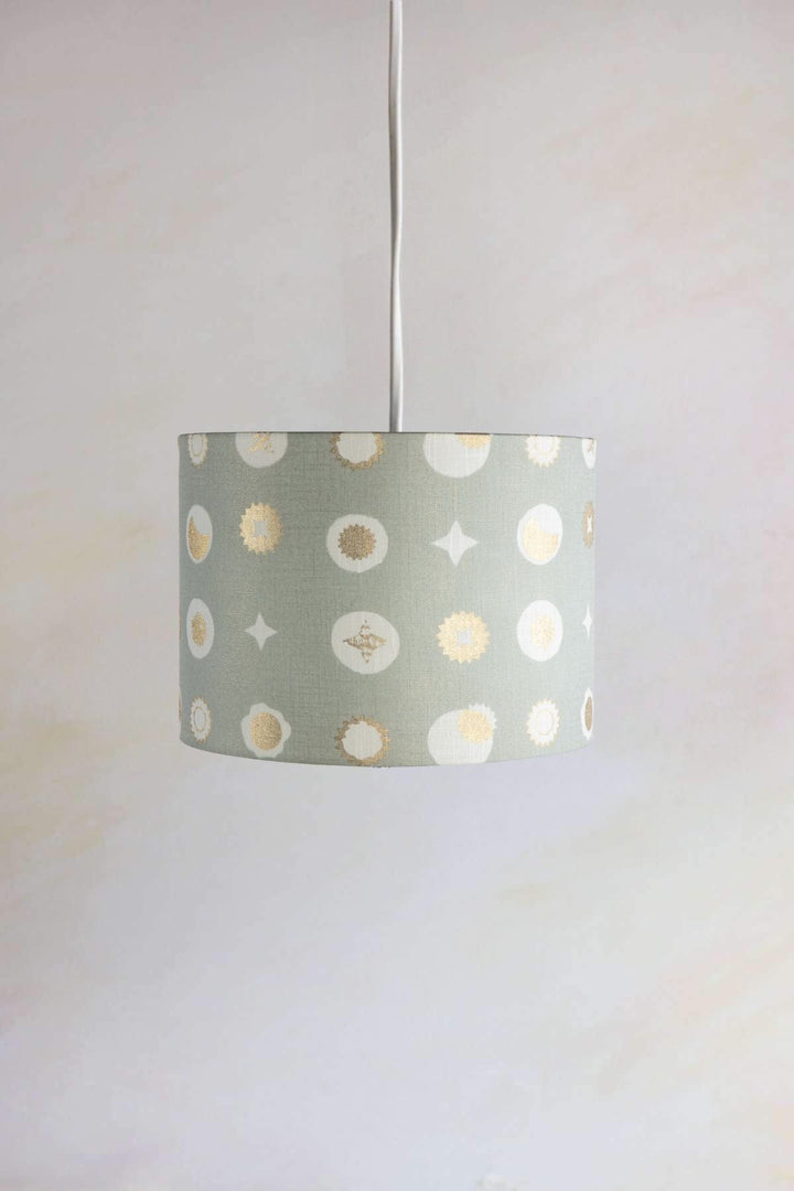 PENDANT LAMPS Celestial Sky Large Drum Pendant (Lunar Gold)