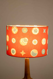 LAMPSHADES Celestial Sky Medium Drum Lampshade (Amber Orange)