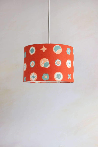 PENDANT LAMPS Celestial Sky Medium Drum Pendant (Amber Orange)