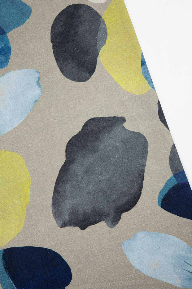PRINT & PATTERN UPHOLSTERY FABRICS Chasing Monsoon Printed Upholstery Fabric (Coastal Blue)