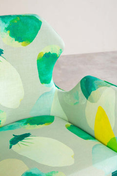 PRINT & PATTERN UPHOLSTERY FABRICS Chasing Monsoon Printed Upholstery Fabric (Grey)
