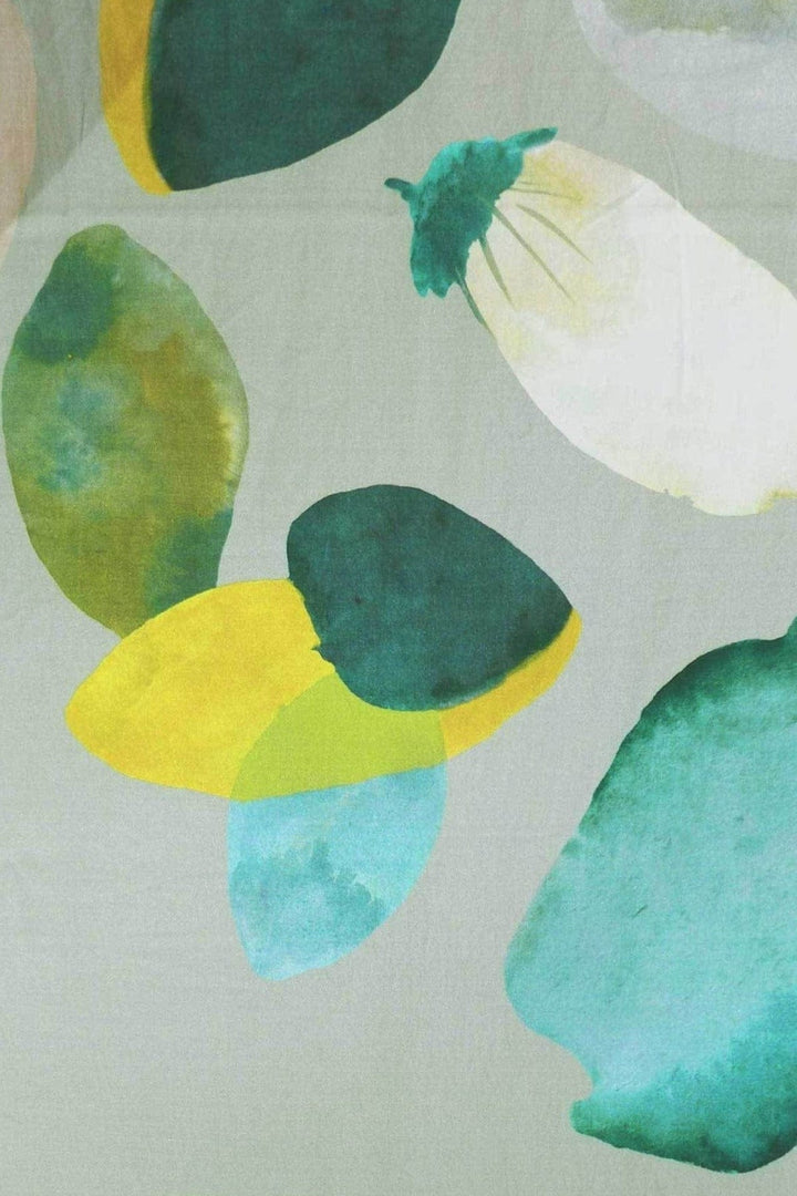 PRINT & PATTERN UPHOLSTERY FABRICS Chasing Monsoon Printed Upholstery Fabric (Grey)