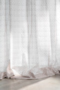 CURTAINS Circle Grid  Stone Window Curtain In Sheer Fabric