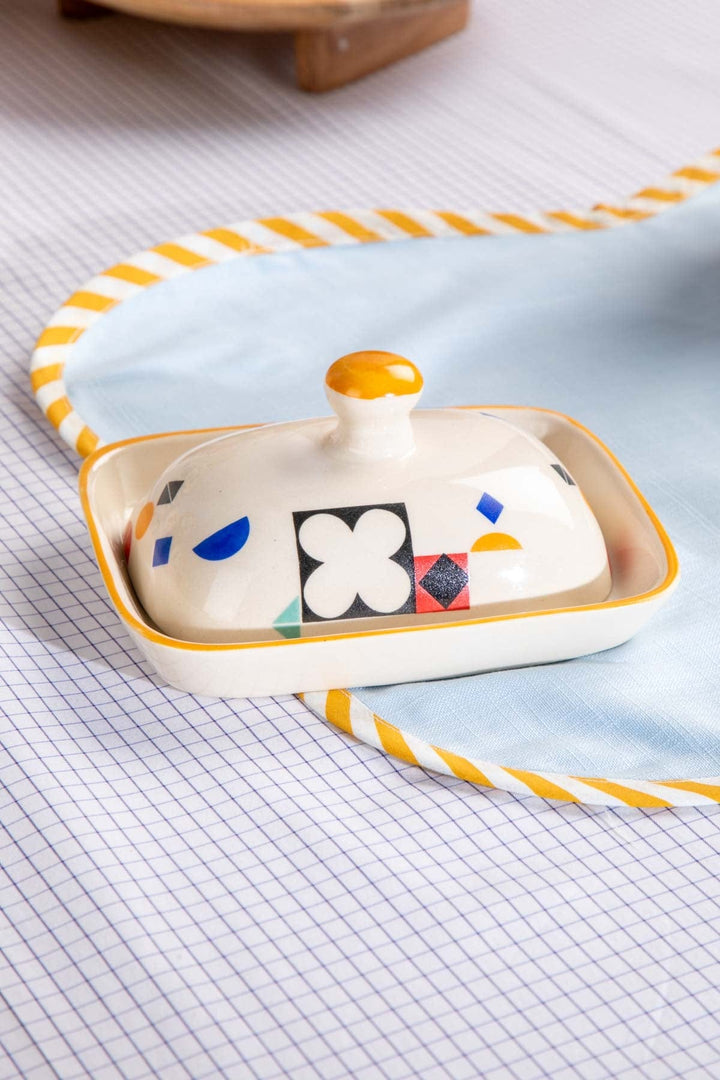 DINING ACCESSORIES Circle Of Joyee Ceramic Butter Dish