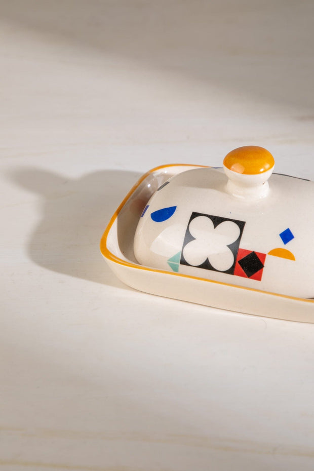 DINING ACCESSORIES Circle Of Joyee Ceramic Butter Dish