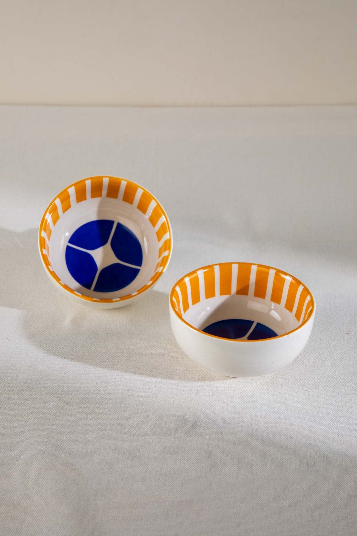 BOWLS Circle Of Joyee Ceramic Katori (Set of 2)