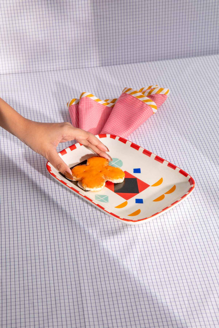 SERVING PLATTERS Circle Of Joyee Ceramic Nut Tray