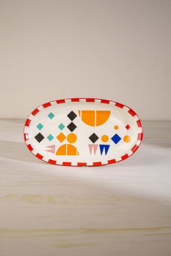 Circle Of Joyee Ceramic Oval Wall Plate