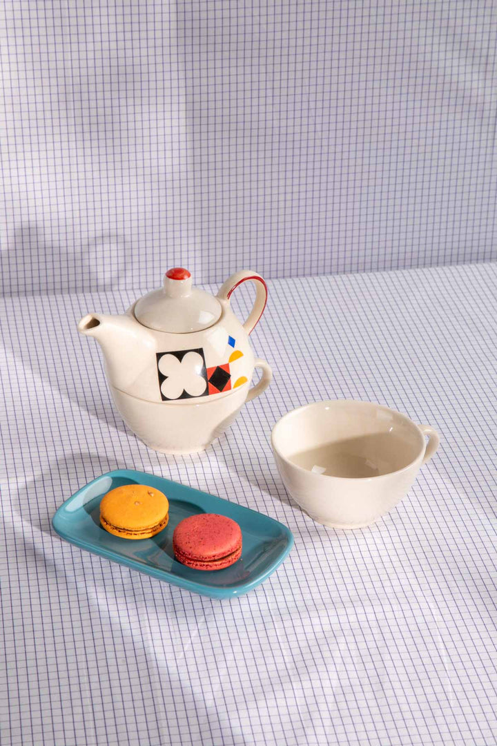 TEA TIME Circle Of Joyee Ceramic Tea Pot