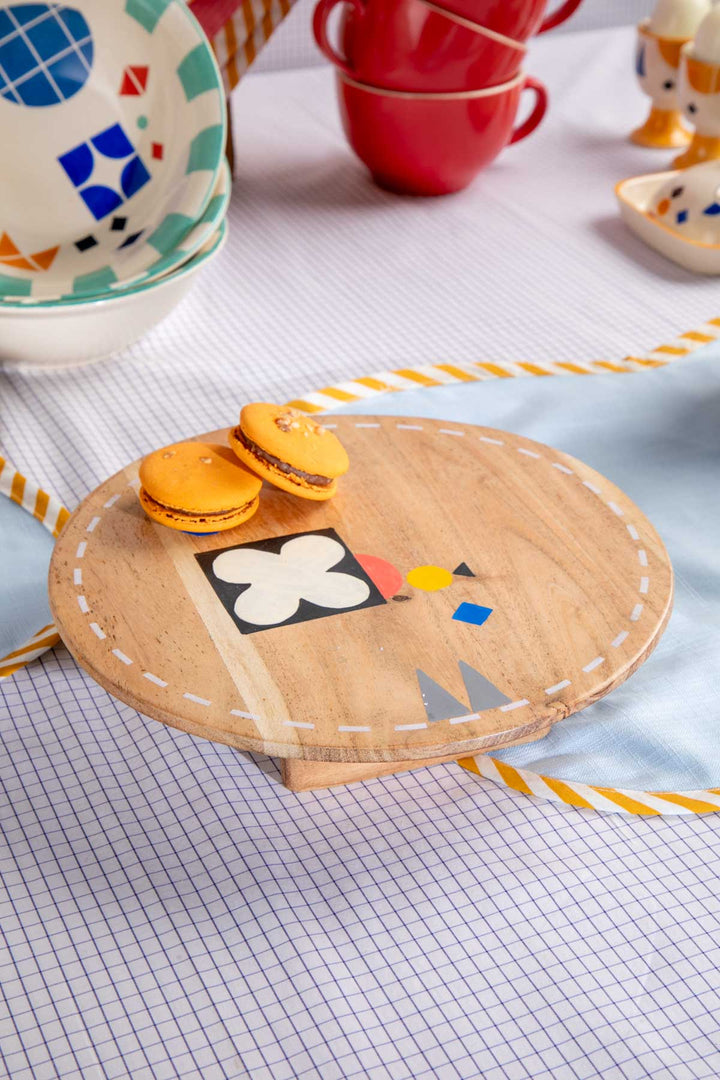 SERVING BOARDS Circle Of Joyee Round Wooden Cheese Board