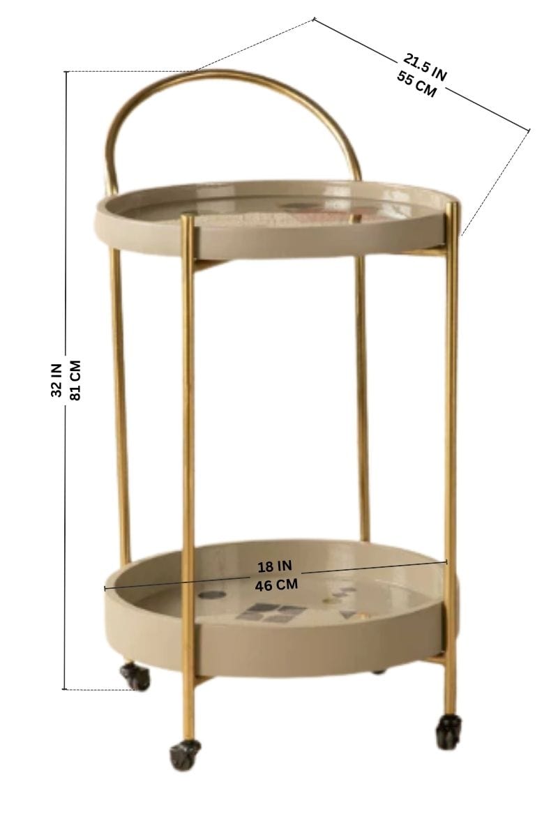TROLLEYS Circle Of Joyee Metal Trolley