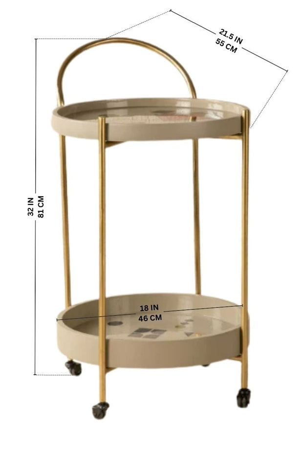 TROLLEYS Circle Of Joyee Metal Trolley