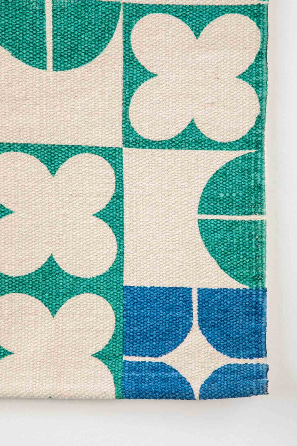 PRINT & PATTERN RUGS Circle Of Joyee Printed Rug (Spring Teal)