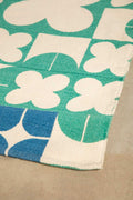 PRINT & PATTERN RUGS Circle Of Joyee Printed Rug (Spring Teal)