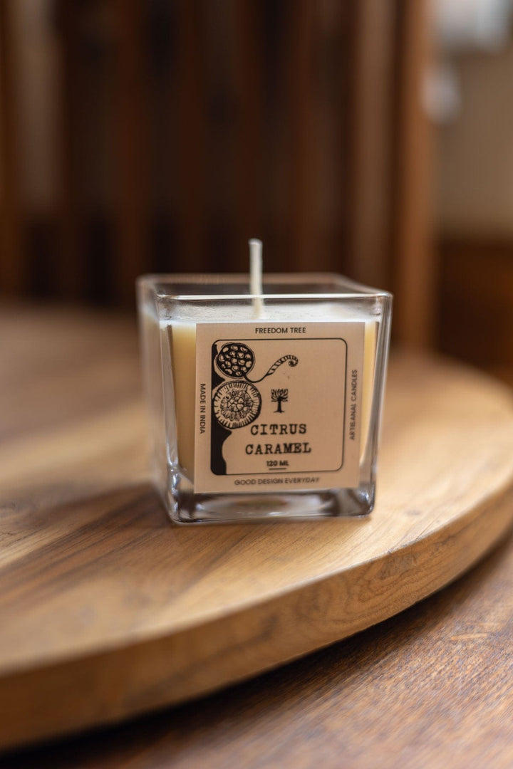 SCENTED CANDLES Citrus Caramel Scented Candle (120 ML)