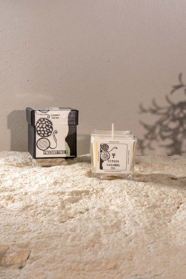 SCENTED CANDLES Citrus Caramel Scented Candle (120 ML)