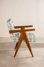 ARMCHAIRS & ACCENTS Civic Teak Wood Accent Chair