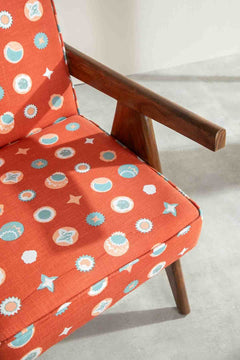 Orange Celestial Amber Fabric