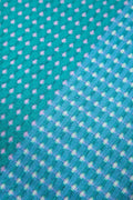 SOLID & TEXTURED BEDCOVERS Code Checks Recycled Cotton Bedcover (Blue Green)