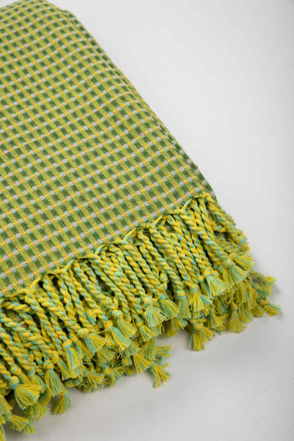 SOLID & TEXTURED BEDCOVERS Code Shadow   Recycled Cotton Bedcover (Fresh Green)