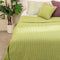 Code Shadow   Recycled Cotton Bedcover (Fresh Green)