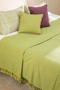 SOLID & TEXTURED BEDCOVERS Code Shadow   Recycled Cotton Bedcover (Fresh Green)