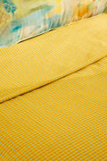 SOLID & TEXTURED BEDCOVERS Code Shadow   Recycled Cotton Bedcover (Fresh Yellow)