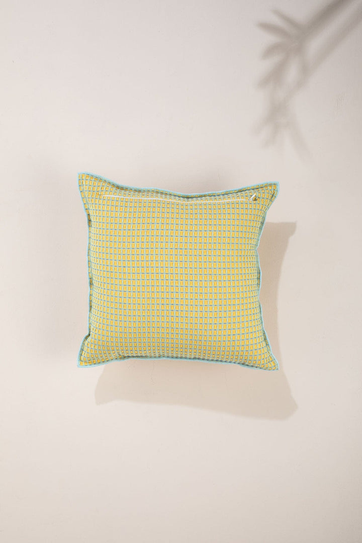 SOLID & TEXTURED CUSHIONS Code Shadow Fresh Yellow Cushion Cover (41 X 41 Cm)