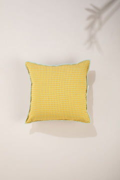 Code Shadow Fresh Yellow Cushion Cover (41 X 41 Cm)