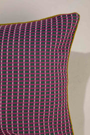 SOLID & TEXTURED CUSHIONS Code Shadow  Plum Green Cushion Cover (46 X 46 Cm)