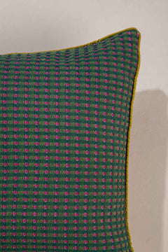SOLID & TEXTURED CUSHIONS Code Shadow  Plum Green Cushion Cover (46 X 46 Cm)