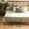 Code Shadow Woven Cotton Bedcover (Grey Yellow)