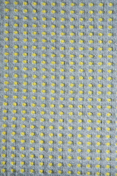 SOLID & TEXTURED BEDCOVERS Code Shadow Woven Cotton Bedcover (Grey Yellow)
