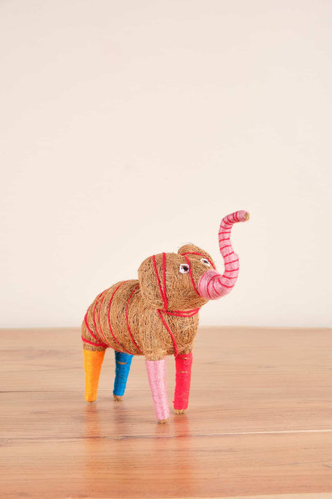 FIGURINES Coir Elephanty Animal Figurine