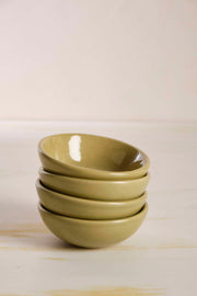 DINING ACCESSORIES Color Pop Olive Round Palette (Set Of 4)