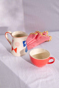 MUGS & CUPS Color Pop Ceramic Java Coffee Mug (Coral)