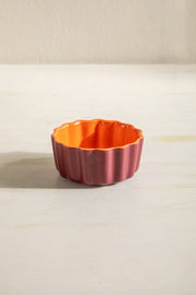 RAMEKINS Color Pop Burgundy And Orange  Ramekin (Set Of 2)