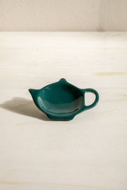 DINING ACCESSORIES Color Pop Nova Teal Ceramic Tea Bag Thinggy (Set Of 2)