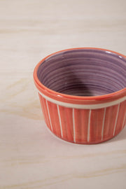 RAMEKINS Color Pop Coral And Lavender Ceramic Ramekin (Set Of 2)