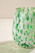 DRINKING GLASSES Confetti Mist Green Cocktail Glass (Set Of 2)