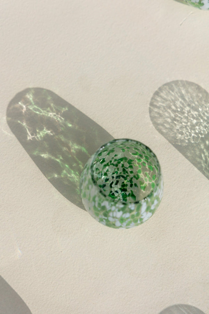 DRINKING GLASSES Confetti Mist Green Cocktail Glass (Set Of 2)