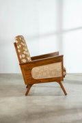 ARMCHAIRS & ACCENTS Conoor  Teak Wood And Wicker Accent Chair