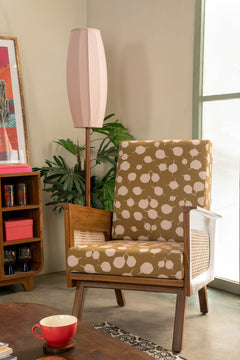 Conoor  Teak Wood And Wicker Armchair
