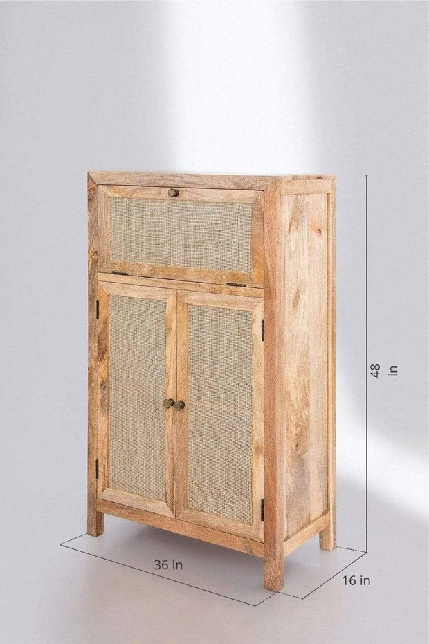 CABINETS Coonoor Bar Cabinet (Natural)