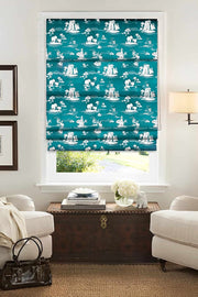 CURTAINS Coromandel Cotton Drapes And Blinds (Turquoise)