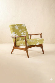 PRINT & PATTERN UPHOLSTERY FABRICS Coromandel Printed Upholstery Fabric (Leaf Green)