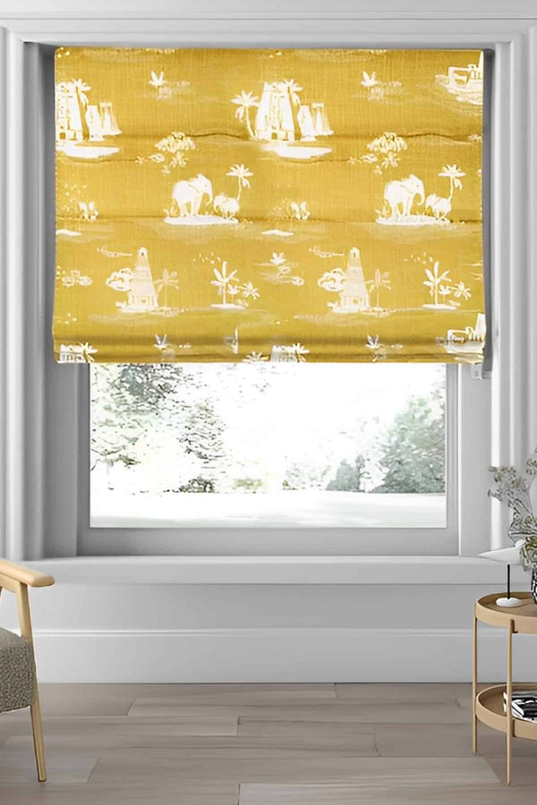 Coromandel Cotton Drapes And Blinds (Leaf Green)